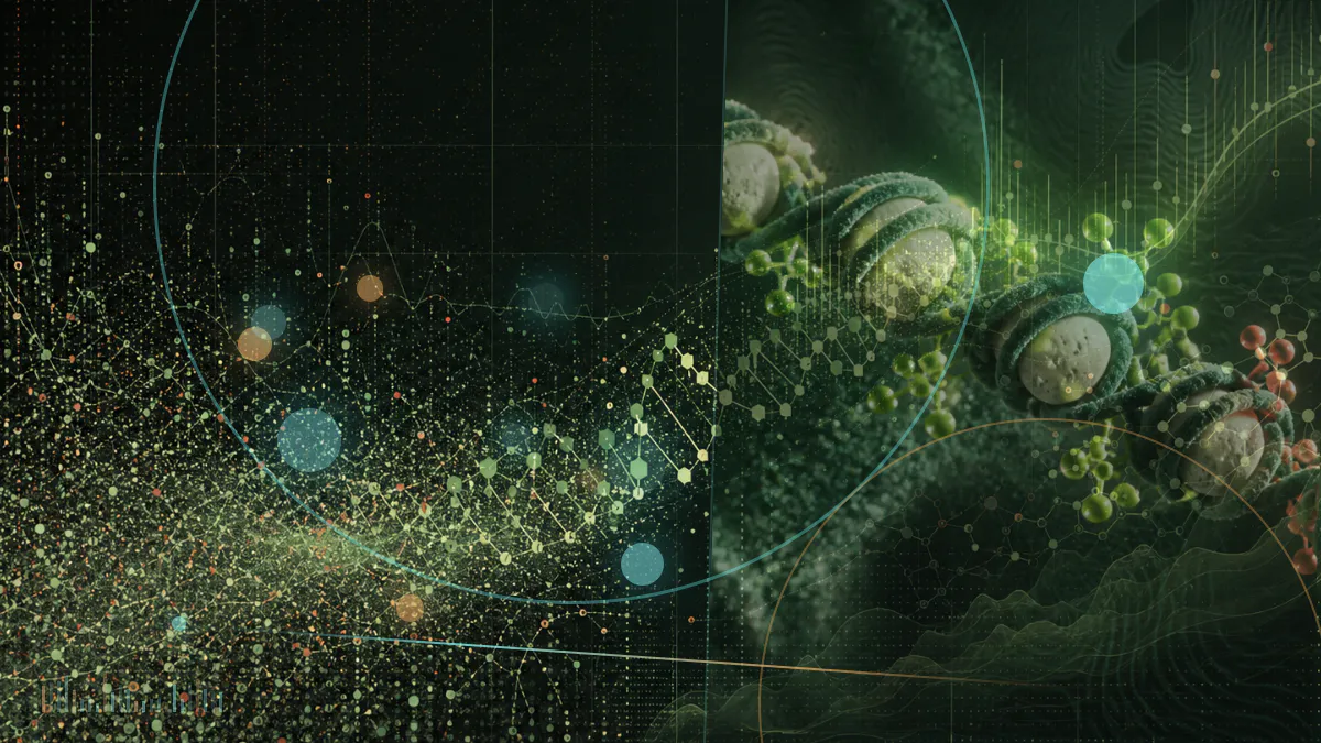 Conceptual biomedical illustration of GLP-1 drug molecules and sealed ingredient containers moving through a regulatory inspection checkpoint