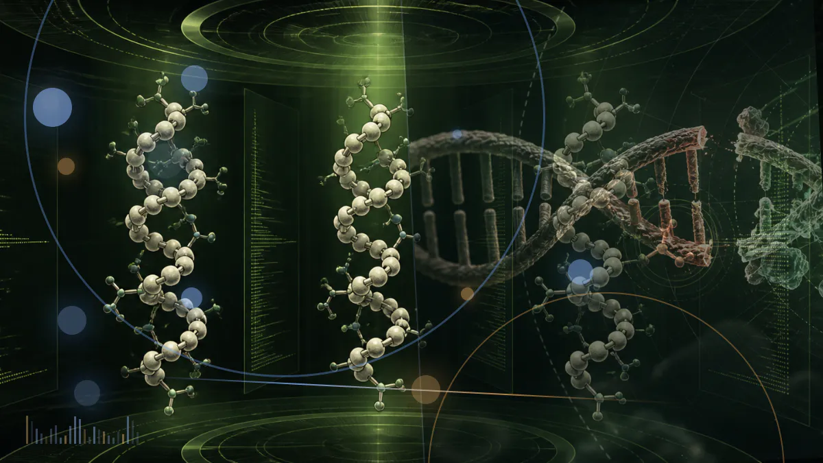 Conceptual biomedical illustration of a mitochondrial peptide interacting with bacterial membranes and immune cells